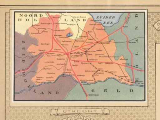 Railway map of Utrecht