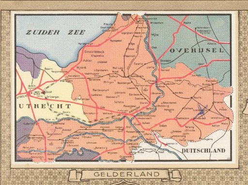 Railway map of Gelderland