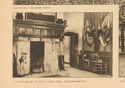 View of an interior of Castle Doorwerth in Gelderland
