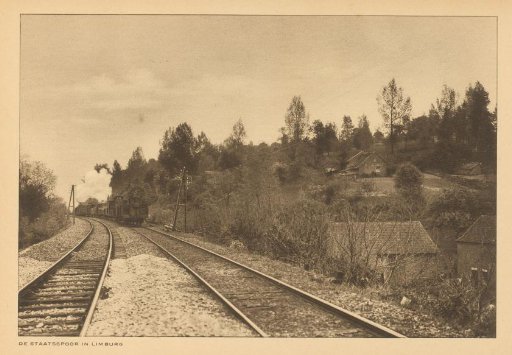 Train of the State Railways on the Tracks in Limburg
