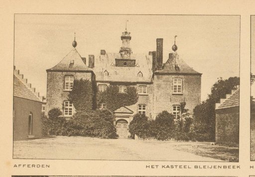 View of Castle Bleijenbeek in Afferden, Limburg