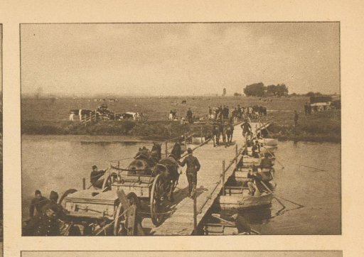 Bridge Over Several Rowboats, Built by Military Personnel