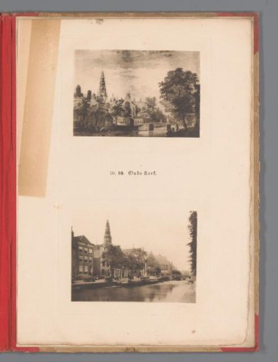 Two Views of the Oude Kerk in Amsterdam, One of Which Is a Reproduction of a Print by Paulus van Liender After Jan de Beijer