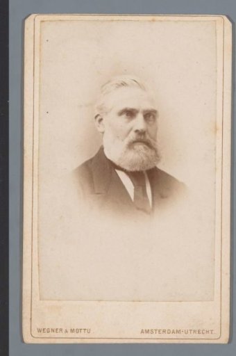 Portrait of Mr. K. Bouman, teacher, presented to Mr. A.J. Nijland