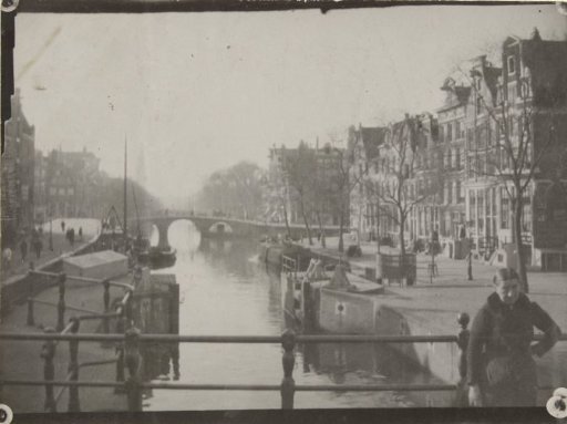 View of the Korte Prinsengracht in Amsterdam, towards the Prinsengracht with the Westerkerk