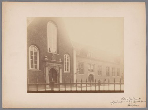 View of a school in the Breestraat in Leiden