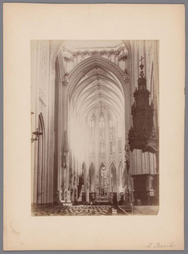 View of the choir of St. John's Cathedral in 's-Hertogenbosch