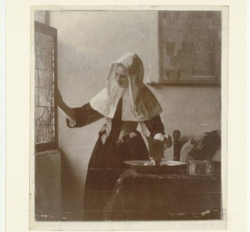 Photographic reproduction of painting Woman with a Water Jug by Johannes Vermeer