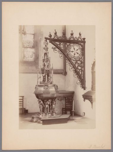 Baptismal font in St. John's Cathedral in 's-Hertogenbosch