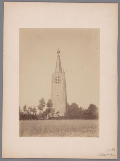 View of the tower of the Church of Saint Peter in Chains in Leende
