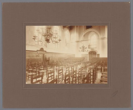 Interior of the Dutch Reformed Church in De Rijp, North Holland