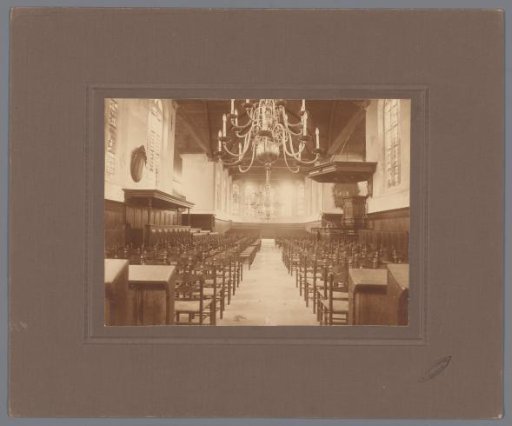 Interior of the Dutch Reformed Church in De Rijp, North Holland