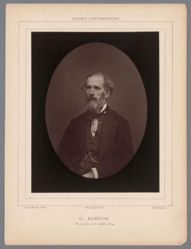 Portrait of G. Randon, born in Lyon, 8 October 1814