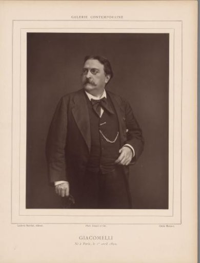 Portrait of H. Giacomelli, born in Paris, 1 February 1822