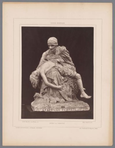 Sculpture 'Après La Tempête' by Sarah Bernhardt