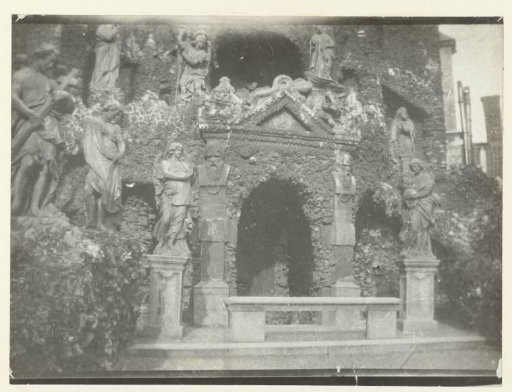 The eighteenth-century Calvary in the garden next to the St. Paul's Church in Antwerp