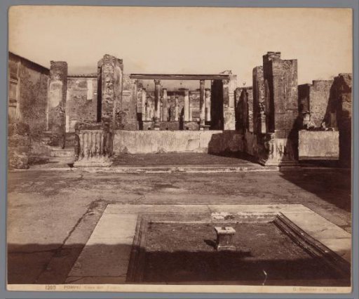 Remains of the Casa del Fauno in Pompeii