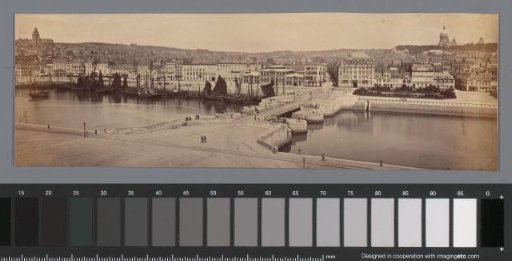 Panoramic photograph of Boulogne-sur-Mer