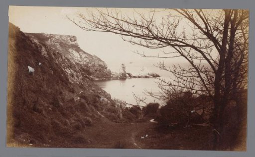 View over the Sea and Coastline with Rocks