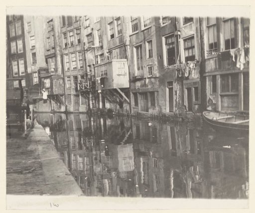 View of the Oudezijds Achterburgwal and the rear of the Zeedijk in Amsterdam