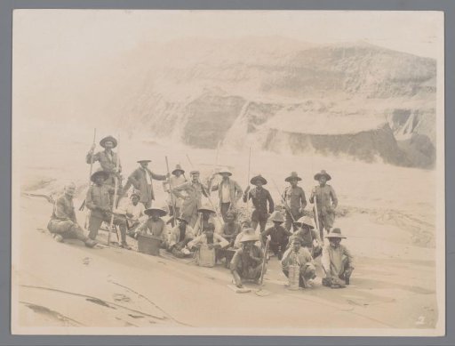 Group portrait of an expedition [?] for a mountain