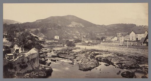 Station of Llangollen and River Dee, Denbighshire, Wales