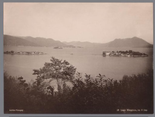 Three islands in Lake Maggiore, Italy
