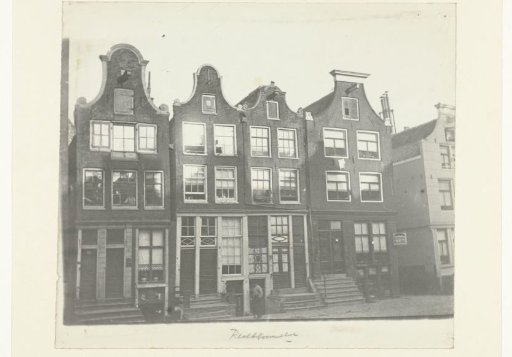 View of Houses on the Rechtboomsloot in Amsterdam