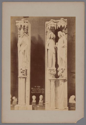 Stone figures from the southern entrance of the cathedral in Chartres, Musée Trocadéro, Paris