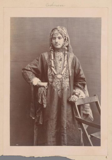 Portrait of a Standing Woman in Long Traditional Attire, Kashmir, India