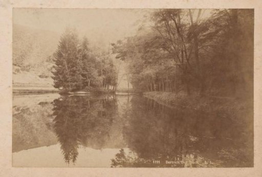 Pond in Bad Bertrich, Rhineland-Palatinate, Germany.