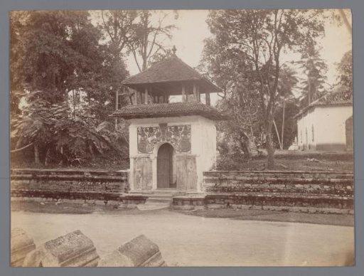Gate of a house with vegetation, Sri Lanka