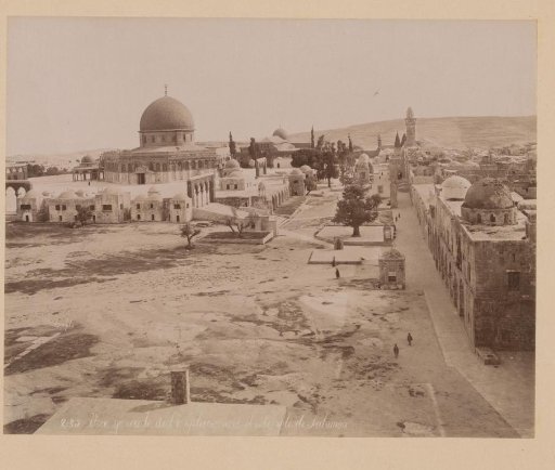 View of the Temple of Solomon (Qubbat al Sakhrah and Al Aqsa Mosque), Jerusalem