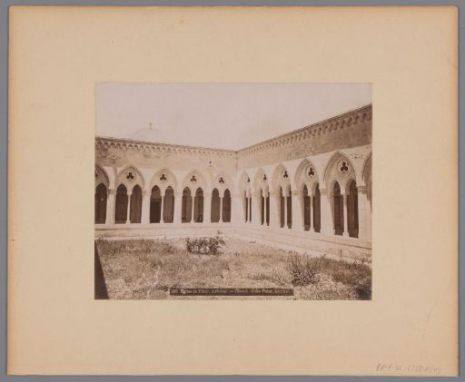 "Eglise du Pater, intérieur - Church of the Pater, Interior", Mount of Olives near Jerusalem, Palestine