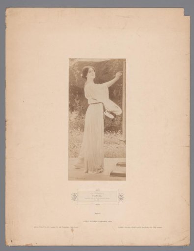Reproduction of the painting 'Pictura' (1901) by Max Nonnenbruch (1857-1922)