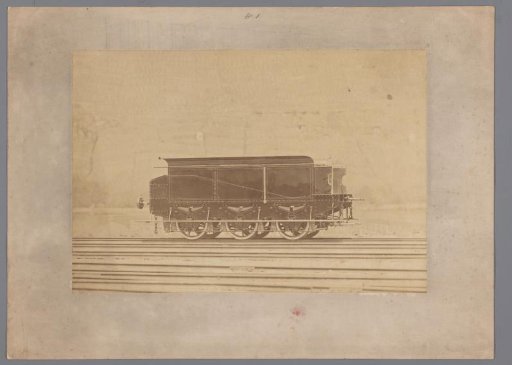 Open railway carriage on rails, Hanau [?], Germany