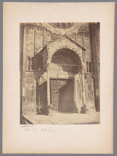 Portal of the Basilica di San Zeno (also: San Zeno Maggiore), Verona, Italy