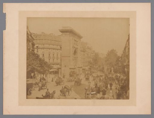 Boulevard St. Denis with the Porte St. Denis, Paris, France