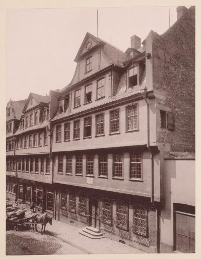 Birthplace of Johann Wolfgang von Goethe (1749-1832), Grosser Hirschgraben 23-25, Innenstadt W, Frankfurt-am-Main, Germany