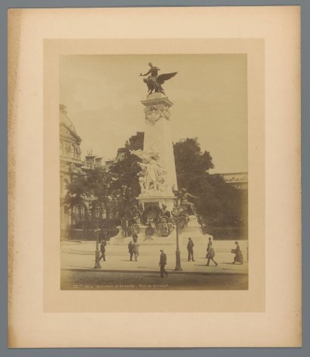 "Monument de Gambetta, Place du Carrousel", Paris