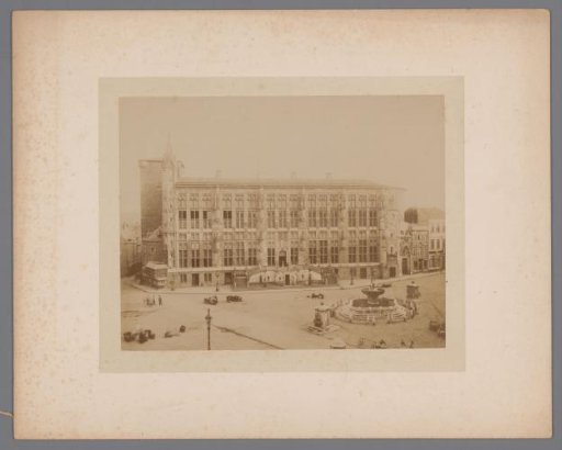 "Town Hall of Aachen after the fire", Germany