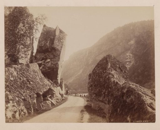 "Part of the road to Laatefoss odde. In Hardanger", Norway