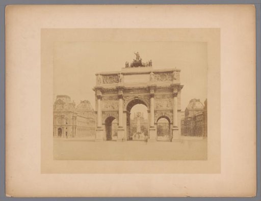 Arc de Triomphe from the Place du Carrousel, Paris, France