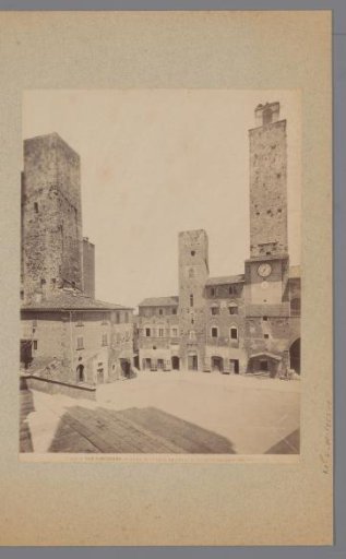 Piazza Vittorio Emanuele, Antico Palazzo del Podesta', San Gimignano, Tuscany