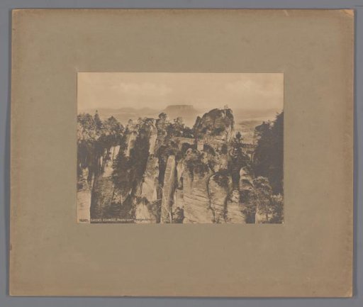 Bastei from the Ferdinandstein, Sächsische Schweiz, Germany