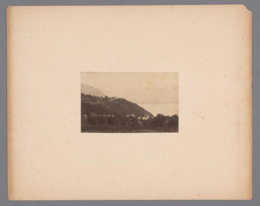 Landscape with mountains and a lake, Glion [?], Switzerland [?]