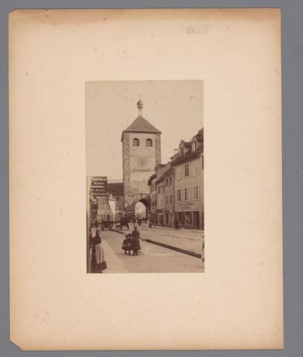 The 'Schwabentor', viewed from the Salzstrasse, Freiburg