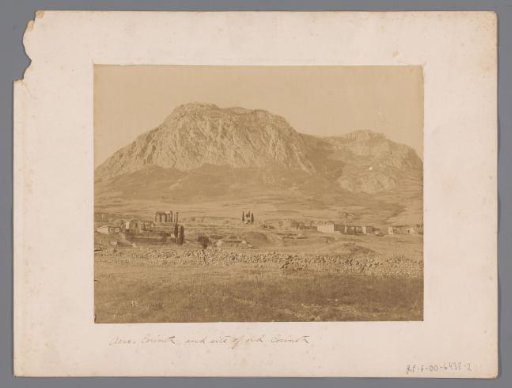 Landscape and ancient Corinth, Greece