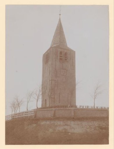 Tower of the Reformed Church in Oosterwierum, demolished in 1905