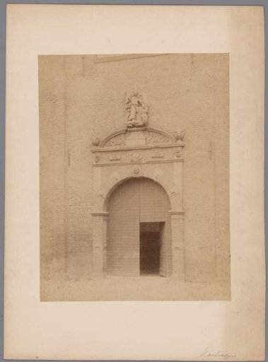 Entrance of the Westerkerk in Harlingen, shortly before its demolition in 1896